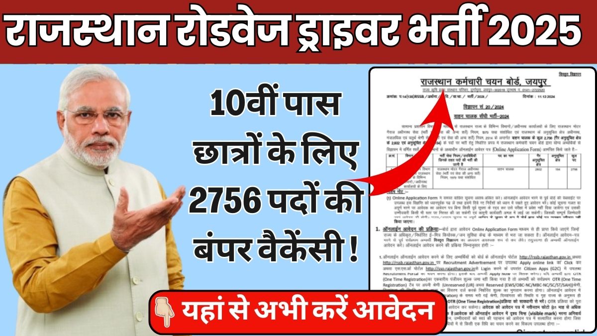 Rajasthan Vahan Chalak Vacancy